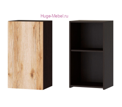 Кухонный шкаф верхний 400 Плейона (венге/дуб делано)