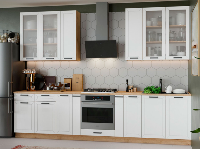 Белая кухня 3.1 метра "Альфа" Белая кухня 3.1 метра "Альфа"