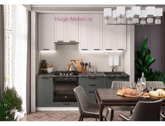 Кухня 2.2 метра "Альфа" с высокими шкафами