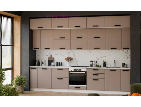 Кухня 340 см с антресолями "Призма"