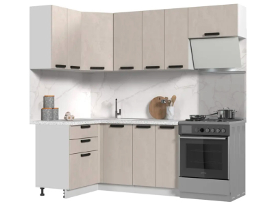 Угловой кухонный гарнитур 220х120 "Пасаденна" Угловой кухонный гарнитур 220х120 "Пасаденна"