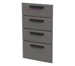 Кухонный фасад Ф-24 асфальт суперматовый (Призма)