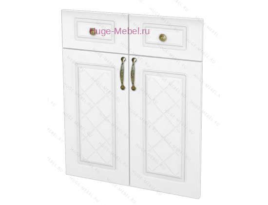 Кухонный фасад Ф-51-М дуб белый (Модена)