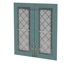 Кухонный фасад Ф-255 дуб бирюза (Модена)