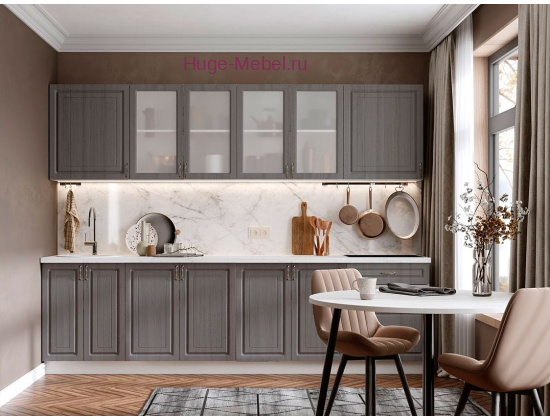 Кухня 2.8 метра "Юлия сандал серый"