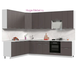 Угловая кухня 300х220 "Катрин" с высокими шкафами