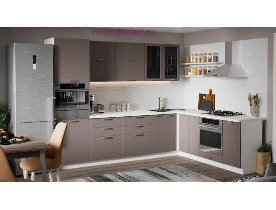 Угловая кухня 295х220 "Катрин" муссон