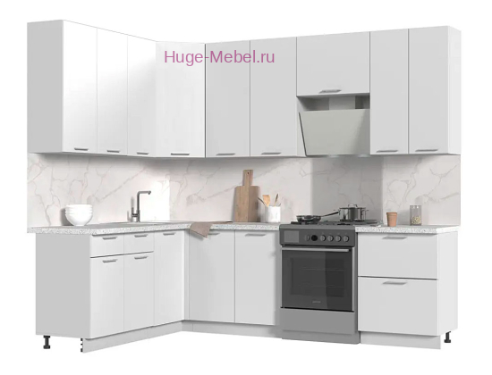 Высокая угловая кухня 260х180 "Катрин"