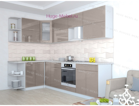 Угловая кухня 170х280 "Ксения кофе"