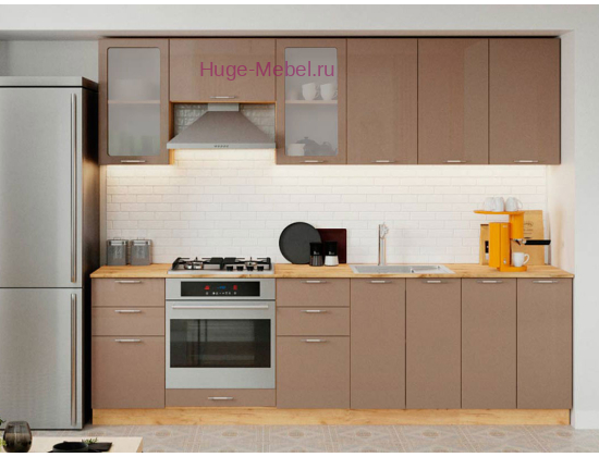 Кухня 2.6 метра "Ксения кофе"