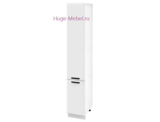 Кухонный пенал напольный высокий 400 Призма (белый супермат)