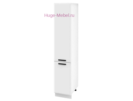 Кухонный пенал напольный 400 Призма (белый супермат)