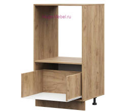 Корпус кухонного пенала малого с 1 ящиком 600 ПВ (дуб крафт)