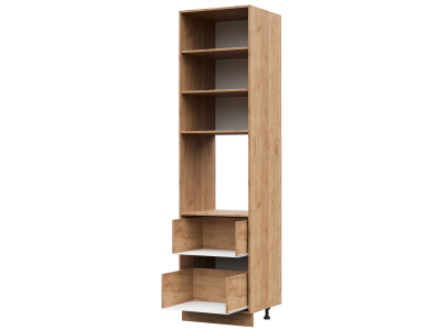 Корпус кухонного пенала с 2 ящиками 600х2340 ПВ (дуб крафт) Корпус кухонного пенала с 2 ящиками 600х2340 ПВ (дуб крафт)