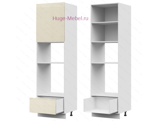 Пенал кухонный для встраиваемой техники 600 Ксения (ваниль)