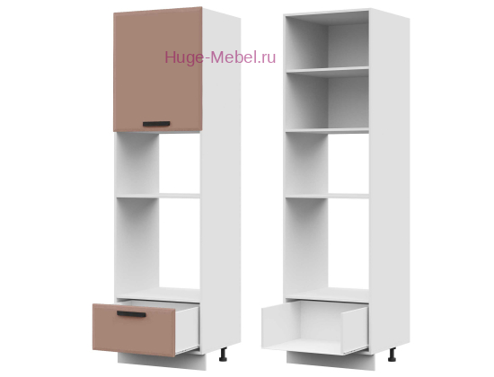 Пенал кухонный для встраиваемой техники 600 Призма (мокко супермат)