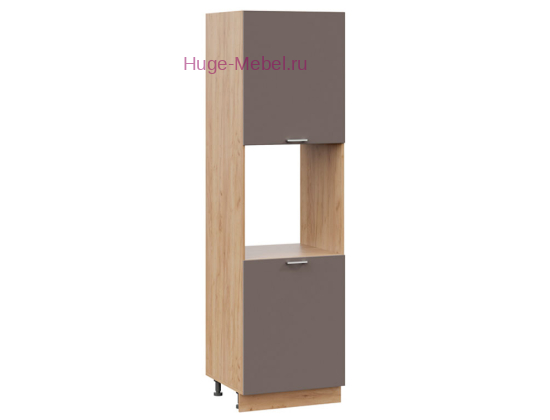 Пенал кухонный напольный с нишей 600 Катрин (муссон) корпус крафт