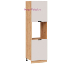 Пенал кухонный напольный с нишей 600 Сахара (мокко) корпус крафт