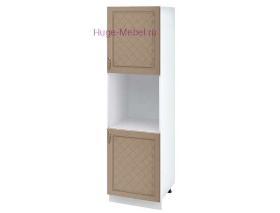 Пенал кухонный напольный с нишей 600 Модена (дуб кофе)