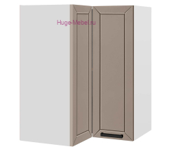 Угловой шкаф верхний прямой 600 Альфа (латте)