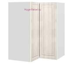 Угловой шкаф верхний прямой 600 Юлия (сандал белый)