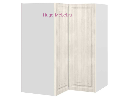 Угловой шкаф верхний прямой 600 Юлия (сандал белый)