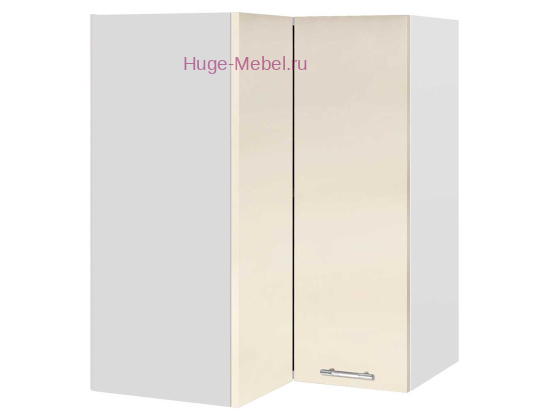 Угловой шкаф верхний прямой 600 Ксения (ваниль)