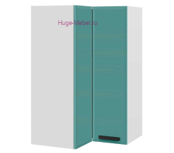 Угловой шкаф верхний прямой высокий 600 Призма (бриз супермат)