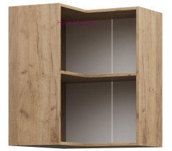 Корпус углового кухонного шкафа прямого 600х720 (дуб крафт)