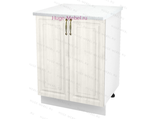 Шкаф кухонный нижний 600 Юлия (сандал белый)