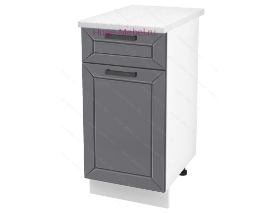Нижний кухонный шкаф с ящиком  400 Альфа (вулкан)