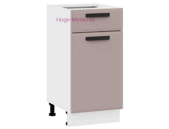 Нижний кухонный шкаф с ящиком 400 Призма (мокко супермат)