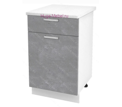 Нижний кухонный шкаф с ящиком  500 Бетон (бетон серый)