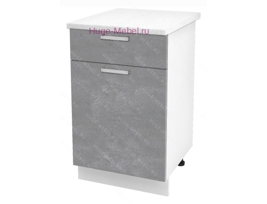 Нижний кухонный шкаф с ящиком  500 Бетон (бетон серый)