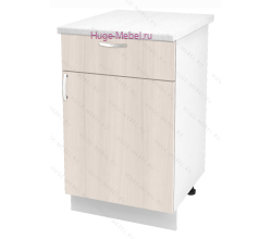 Нижний кухонный шкаф с ящиком  500 Дина (шимо светлый)