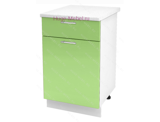 Нижний кухонный шкаф с ящиком  500 Ксения (олива)