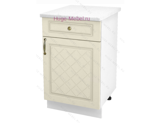 Нижний кухонный шкаф с ящиком  500 Модена (дуб ваниль)