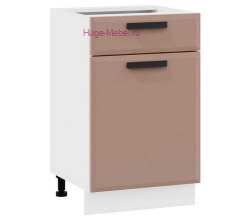 Нижний кухонный шкаф с ящиком 500 Призма (мокко супермат)