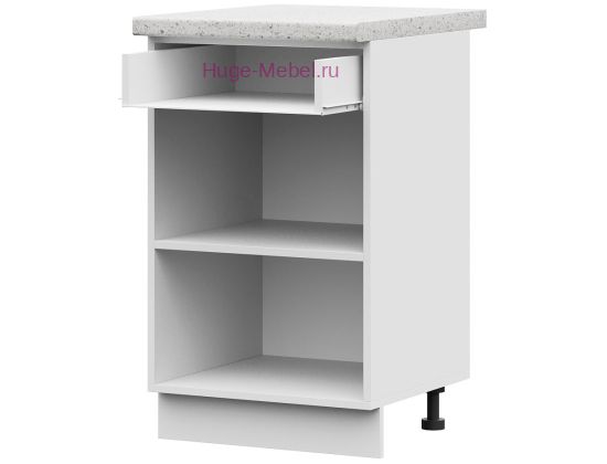 Корпус кухонного шкафа нижнего с 1 ящиком 500 ПВ (белый)