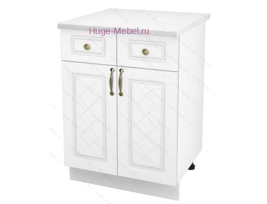 Нижний кухонный шкаф с ящиком  600 Модена (дуб белый)