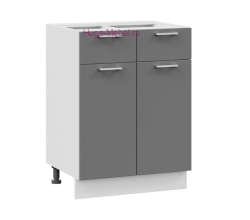 Нижний кухонный шкаф с ящиком  600 Катрин (софт графит)