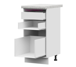 Корпус кухонного шкафа нижнего с внутренним ящиком 400 ПВ (белый)