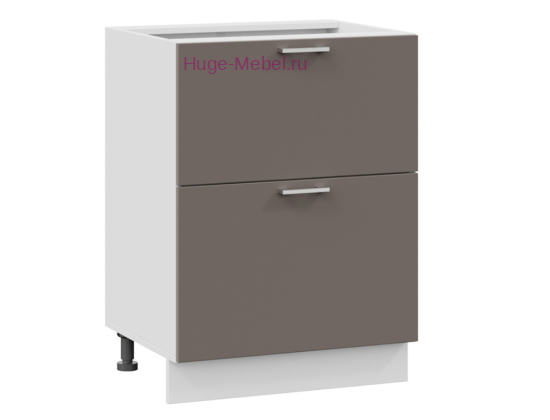 Нижний шкаф кухонный с двумя ящиками 600 Катрин (муссон)
