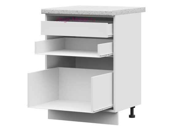 Корпус кухонного шкафа нижнего с внутренним ящиком 600 ПВ (белый)