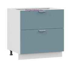 Нижний шкаф кухонный с двумя ящиками 800 Катрин (топаз)