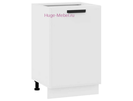 Шкаф кухонный нижний 500 Призма (белый супермат)