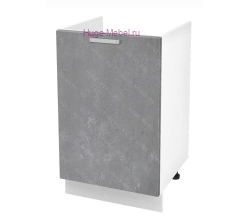 Кухонный шкаф под мойку 500 Бетон (бетон серый)