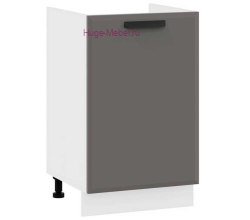 Кухонный шкаф под мойку 500 Призма (асфальт супермат)