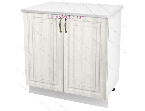 Шкаф кухонный нижний 800 Юлия (сандал белый)