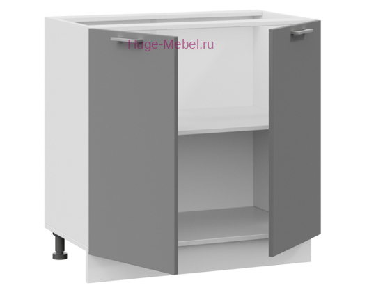 Шкаф кухонный нижний 800 Катрин (софт графит)